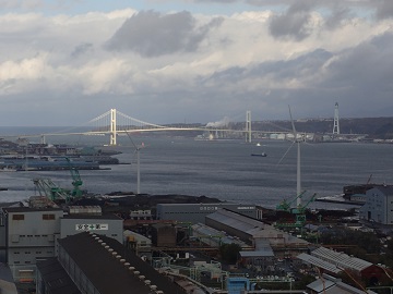 室蘭港と白鳥大橋